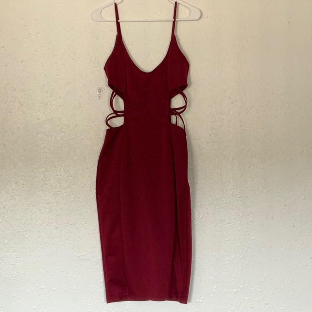 Spaghetti strap cocktail dress